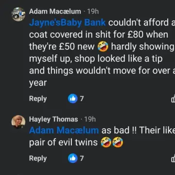 Image from Jayne's Baby Bank (main page), 29 Aug 2025: Drama about Ian Smith (who's charity we got shut down), going viral on fb and look who's involved the baby bank on the post Hayley Thomas HC
