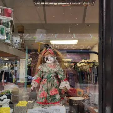 Image from Jayne's Baby Bank (main page), 11 Oct 2024: Another haunted doll sold! £40 reached. Our goal is £230 towards baby jars foodbank shop