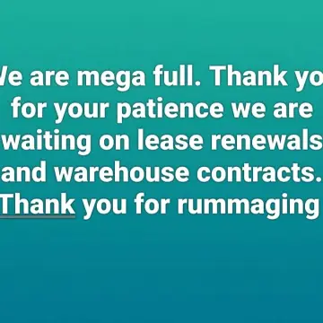 Image from Jayne's Baby Bank (main page), 13 Oct 2025: We know we are mega full guys and we appreciate everyone helping circumnavigate the shops atm we are in limbo until new year but that's why 