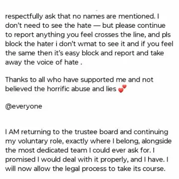 Image from Jayne's Baby Bank (Main Historical Profile), 28 Dec 2025: Zzzzzzzzzz we all knew the resignation was an attention seeking stunt. You have to have the constant recognition of how wonderful you are . 
