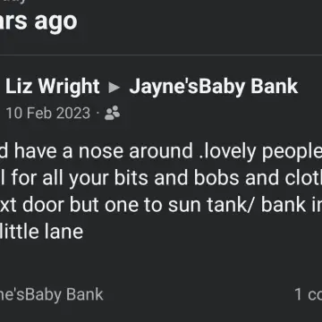 Photo from Jayne's Baby Bank (main page), 10 Feb 2025: Two more lovely reviews that came up on my memories from customers ♻️💚🍼🌏🤰