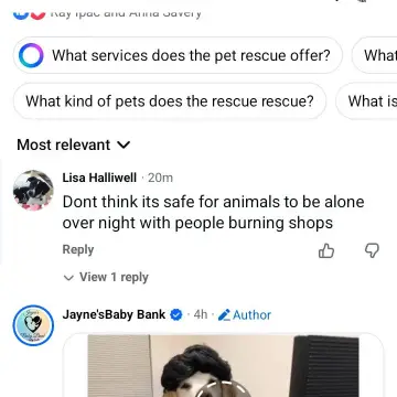 Image from Jayne's Baby Bank (Main Historical Profile), 9 Mar 2026: Guys try and exercise a bit of common sense we have enough going on with hate comments. Where in that post does it say I'm locking a dog in 