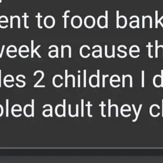 Image from Jayne's Baby Bank (main page), 8 Sep 2024: £18 to feed children and a family , out of date food from tesco which is given to them free from the supermarket the night before and the pa