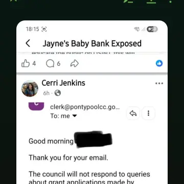 Image from Jayne's Baby Bank (Main Historical Profile), 8 Apr 2026: Thank you to the town council
