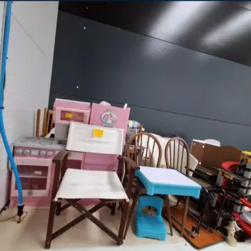 Image from Jayne's Baby Bank (main page), 12 Oct 2025: Donation centre 1 . First bay Let us know ASAP if you want anything from this bay as Dan is up there now . Pre payment required Dinning chai