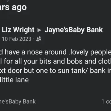 Photo from Jayne's Baby Bank (main page), 24 Oct 2025