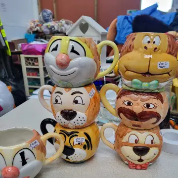 Image from Jayne's Baby Bank (Main Historical Profile), 9 May 2024: Amazing vintage character mugs £10 each please . Donation centre