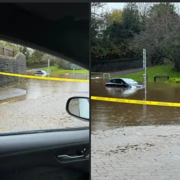 Photo from Jayne's Baby Bank (main page), 24 Nov 2024: Guys some people may not realise this - don't belt through the water on the roads - If it splashes on the engine it will take your battery o