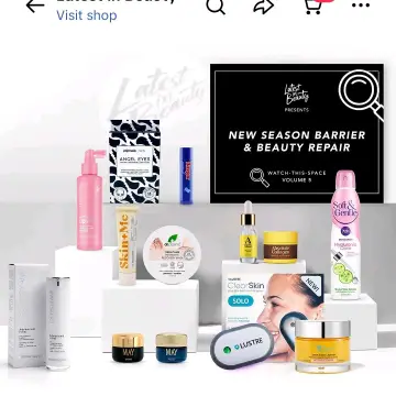 Image from Jayne's Baby Bank (main page), 3 Oct 2025: Product testing underway! This in our Latest in Beauty box . To purchase whole box and earn the baby bank commission please follow the link 
