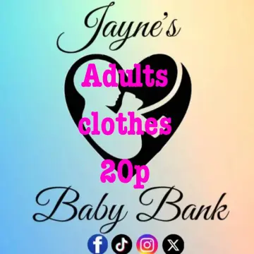 Photo from Jayne's Baby Bank (main page), 5 Apr 2025: Next 7 day offers! 50% off marked prices, including Blackwood shop designer and vintage clothes. Childrens clothes 3 for £1 or fill a bag fo