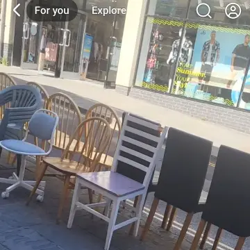 Image from Jayne's Baby Bank (main page), 13 Jul 2025: Chairs leather SOLD PINE SET SOLD TWO SINGLE CHAIES £5 EACH PLEASE METAL CHAIR WITH WHEELS £15 PLEASE. CHILRENS SCHOOL CHAIRS £5 EACH PLEAse