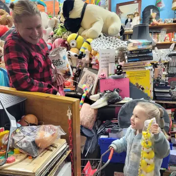 Image from Jayne's Baby Bank (Main Historical Profile), 17 Nov 2025: Thank you to Fay for donating one of her braids for our Saturday giveaway Fay’s Braid Parade (situated inside the market). (Permission to sh