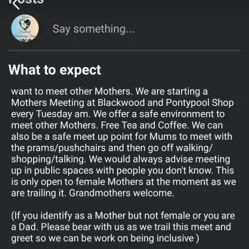 Photo from Jayne's Baby Bank (main page), 14 Apr 2025: Every Tuesday Am 10am - Meet other Mothers at our shops.FREE tea and coffee. If you want to meet up and go off together that's fine with us.