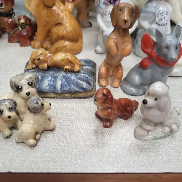 Image from Jayne's Baby Bank (Main Historical Profile), 8 May 2024: £10 each please Vintage collectables White poodle is Wade Mother with pups £10 set please Dc