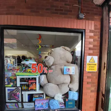 Photo from Jayne's Baby Bank (main page), 26 Feb 2025: Would any children like a photo with the FREE raffle bear? Because Dan can get him down and put a child's seat in his lap we can do this rea