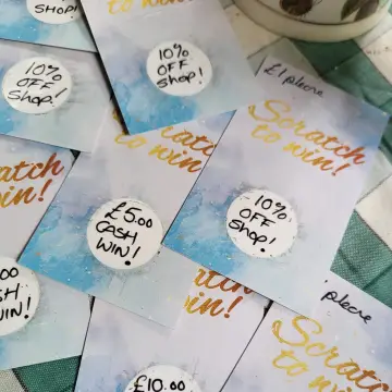 Image from Jayne's Baby Bank (main page), 7 Jul 2024: We are going to start the the scratch cards again as Alison Line sold the majority 50 in Blackwood shop as well as the other staff! Well don