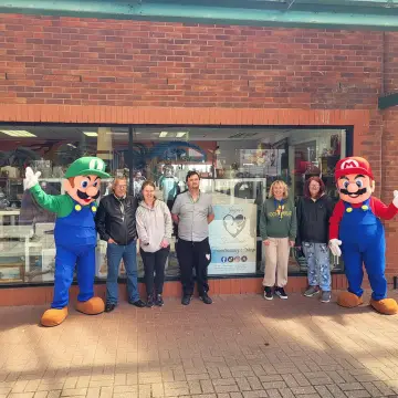 Image from Jayne's Baby Bank (Main Historical Profile), 15 Jun 2024: Thank you Mascots Memories & More and the Mario Bros for raising £53.80 towards nappies for us