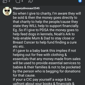 Photo from Jayne's Baby Bank STALKERS & HATERS Exposed, 16 May 2026: To answer this: No one takes a wage everyone volunteers their time. No one filters off the money for themselves. No one claims petrol which 