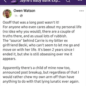 Image from Jayne's Baby Bank STALKERS & HATERS Exposed