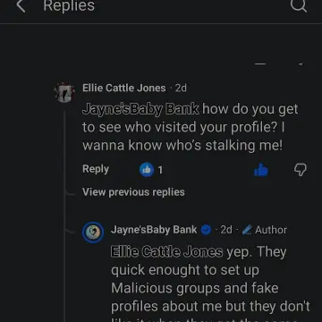 Image from Jayne's Baby Bank STALKERS & HATERS Exposed