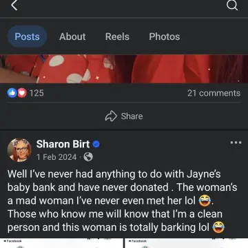 Image from Jayne's Baby Bank STALKERS & HATERS Exposed