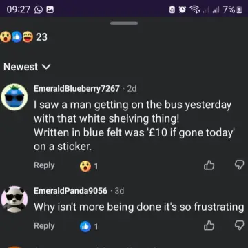 Image from Jaynesbabybank Registered - cic: Please tell me you are not stalking strangers on buses shopping to see if they have bought anything from us so that you can run home and pos