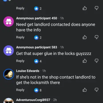 Image from Jaynesbabybank Registered - cic, 11 Jul 2026: Look at the state of these stalkers this morning! Glue in the locks - costing the landlord more money . Anyone can use the high street with 