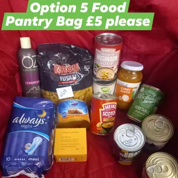 Image from Jaynesbabybank Registered - cic, 12 Jul 2026: These are our £5 pantry bags that are available daily to everyone. We may limit bags to 1 per household. This is the minimum quantity that y