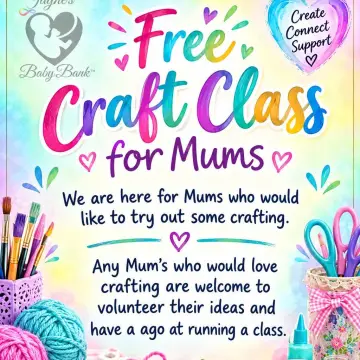 Photo from Jaynesbabybank Registered - cic, 20 Oct 2026: Looking to start our craft clubs and craft clubs next week at Rogerstone. Booking required. Mums can stay at each club or go shopping in our