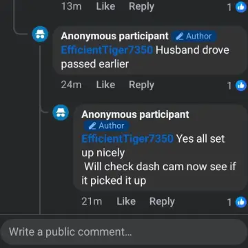 Photo from Jaynesbabybank Registered - cic, 23 May 2026: How sad is your life that you are going to spend a lovely day like this trailing through your husbands dash cam footage to stalk us - and yo