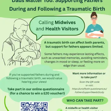 Photo from Jaynesbabybank Registered - cic, 21 Sep 2026: 📌 Research Participants Needed 📢 𝐂𝐚𝐥𝐥𝐢𝐧𝐠 𝐚𝐥𝐥 𝐌𝐢𝐝𝐰𝐢𝐯𝐞𝐬 𝐚𝐧𝐝 𝐇𝐞𝐚𝐥𝐭𝐡 𝐕𝐢𝐬𝐢𝐭𝐨𝐫𝐬! 💬 Have you worked with dads who experienced the birth of their ch