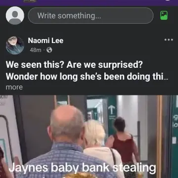 Image from Jaynesbabybank Registered - cic, 16 Aug 2026: Naomi who we banned in 2022 approx and louise edwards lying again! We hosted the meet and greet. WE GAVE OUT THE FREE NAPPIES ON BEHALF OF T