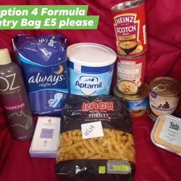 Image from Jaynesbabybank Registered - cic, 12 Jul 2026: These are our £5 pantry bags that are available daily to everyone. We may limit bags to 1 per household. This is the minimum quantity that y