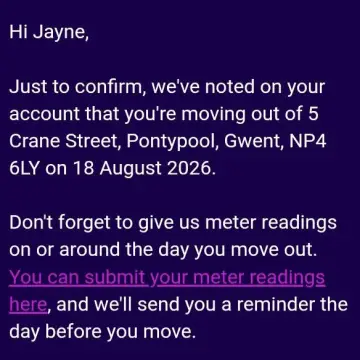 Image from Jaynesbabybank Registered - cic: Just for proof for the haters we have closed our electric account. Remember when they accused us of having bailiffs and it was sse with a wa