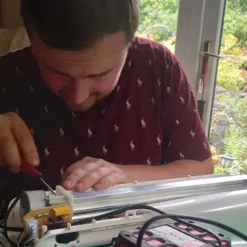 Photo from Jaynesbabybank Registered - cic, 22 Sep 2026: Dan doing some of the PAT testing. Mostly because I broke the laminator :/