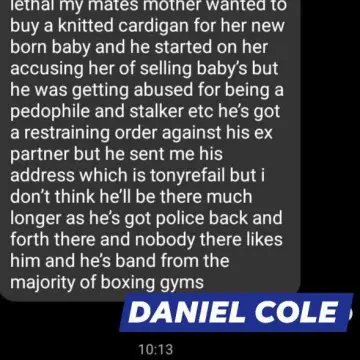 Photo from Jaynesbabybank Registered - cic, 15 Sep 2026: Daniel Cole he's talking