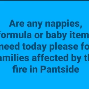 Image from Jaynesbabybank Registered - cic, 13 Aug 2026: Are any nappies, formula or baby items need today please for families affected by the fire in Pantside
