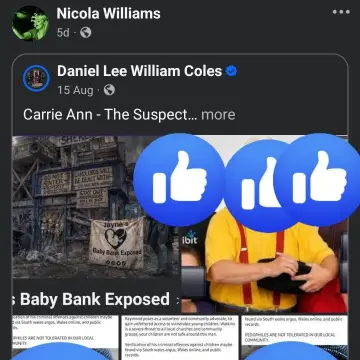 Photo from Jaynesbabybank Registered - cic, 24 Aug 2026: Nicola Willaims inciting hate against myself and the baby bank AGAIN. she is now inciting this Daniel and Louise who I have never met to att
