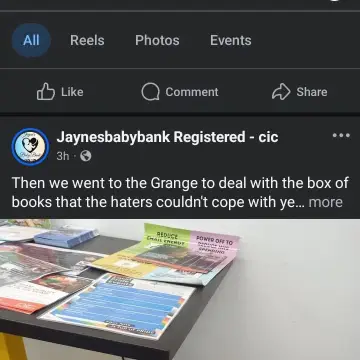 Image from Jaynesbabybank Registered - cic: And not that I need to prove that we were the ones infact giving out the nappies to Mum's- there is my table display box with the books in 3