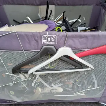 Image from Jaynesbabybank Registered - cic: I've left the free hangers out. The travel cot is broken please do not take the travel cot I need it to put more free hangers in the rest of