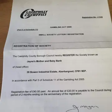 Photo from Sherlock Special › Documentation › Gambling License (Aberbargoed