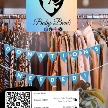 Photo from jaynesbabybank1_tm · TikTok, 24 Nov 2024: We are getting more and more families across Wales and further, begging for help with clothes, food, baby items, nappies and toys- we need y