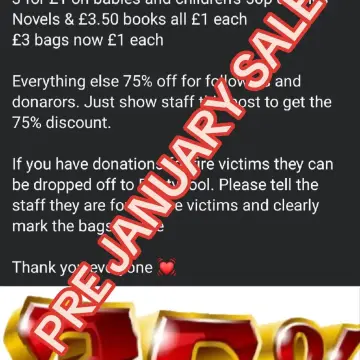 Photo from jaynesbabybank1_tm · TikTok, 28 Dec 2024: Pre January Sale! 75% discount for followers and donators 10% Over 60s discount and Christmas card 10% discount additional on top. Please pr